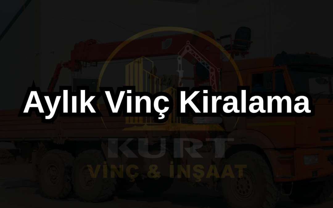 Aylık Vinç Kiralama Hizmeti