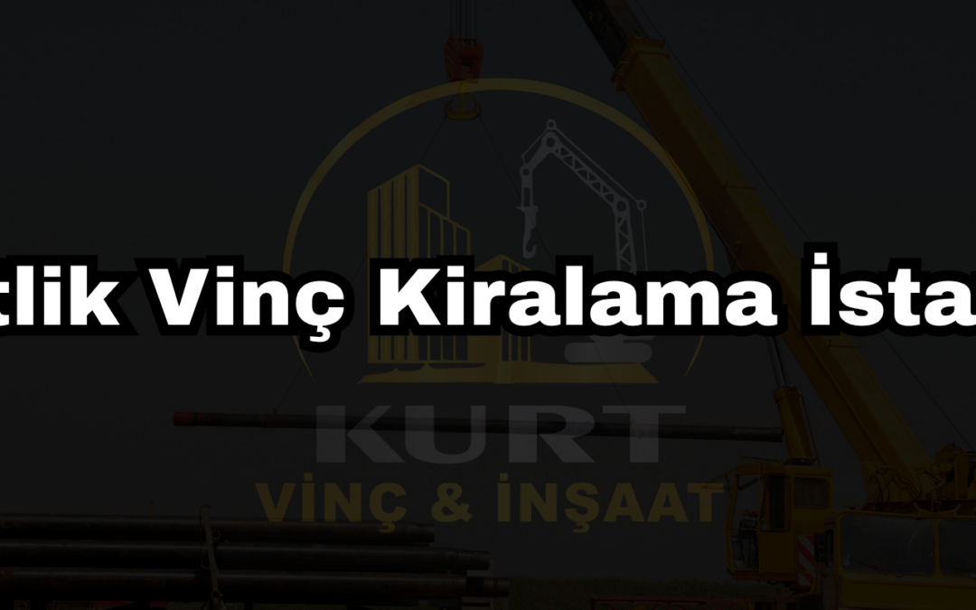 Saatlik Vinç Kiralama İstanbul