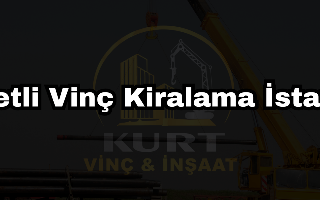 Sepetli Vinç Kiralama İstanbul